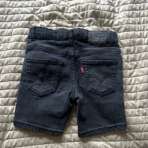 Levi's Kids Black Denim Shorts